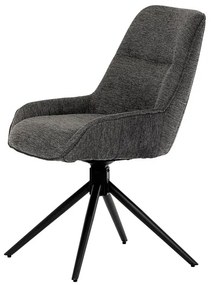 BONTEC Jedálenská stolička, sivá, látka, HC-535 GREY2 Farba: Šedá