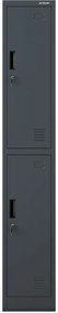 Šatníková skriňa pre zamestnancov antracitová IGOR 1 Plus 316,5 x 1850 x 450 mm