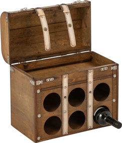 Box na víno Antique z hnedého MDF – 42*21*37 cm