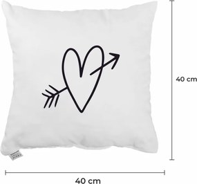 Dekoratívny vankúš Amor 40x40 cm EMI