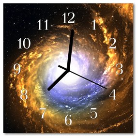 Nástenné sklenené hodiny Kozmos 30x30 cm