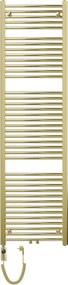 Mexen Ares, elektrické vykurovacie teleso 1800x500 mm + vykurovacia tyč 900 W, zlatá lesklá, W102-1800-500-2900-50