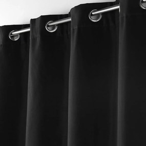 Čierny odhlučňovací záves z mikrovlákna 135x260 cm Micropolar – douceur d'intérieur