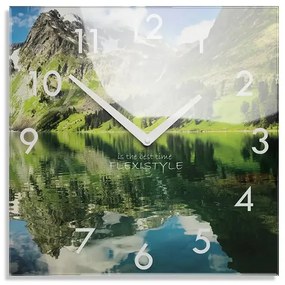 Nástenné akrylové hodiny MOUNTAINS - 30cm
