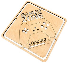 Veselá Stena Drevená nástenná dekorácia Gamer Zone