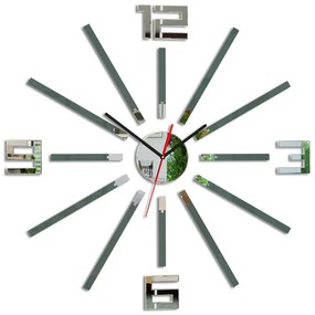 Moderné nástenné hodiny SHEEN GRAY HMCNH038-gray