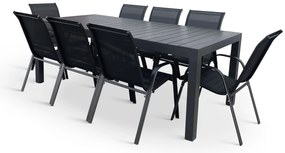 Záhradný jedálenský set Grande Pasto + 8x kovová stolička Ramada