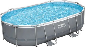 Bazén s oceľovým rámom Power 488x305x107, BESTWAY 7v1 + príslušenstvo