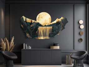 drevko |  Moderná dekorácia Mesačný vodopád  415 x 75 cm