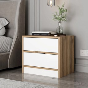 Nočný stolík Elina Walnut White