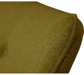 Zelené kreslo s podnožkou Niko – Ropez