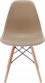 Dekorstudio Dizajnová jedálenská stolička v škandinávskom štýle - béžová