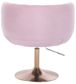 LuxuryForm DESIGN Kreslo MONTANA VELUR na zlatom tanieri - levanduľa