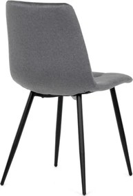 Jedálenská stolička zamatová, sivá DCL-X7015 GREY2