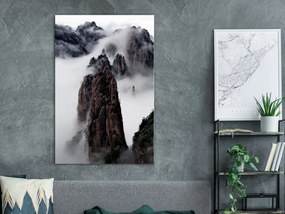 Artgeist Obraz - Rocks in the Clouds (1 Part) Vertical Veľkosť: 20x30, Verzia: Premium Print