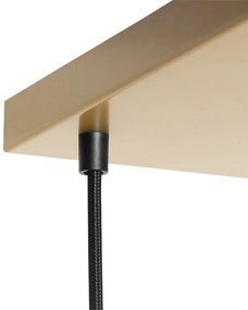 Závesné svietidlo mosadzné s modrým a zeleným sklom 8-žiarovkové - Sandra