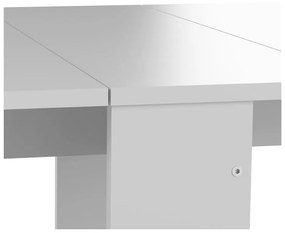 Rozkladací jedálenský stôl s bielou doskou 76x28 cm Papillon – TemaHome