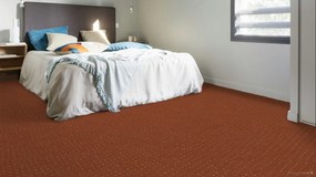 ITC, Metrážny koberec Akzento New 65, záťažový, na mieru, šíře 4m, hnedá, ab (mriežka), chodba / predsieň