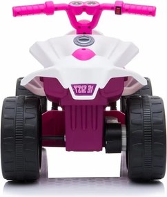 LEAN CARS TR1805 batériová štvorkolka bielo-ružová