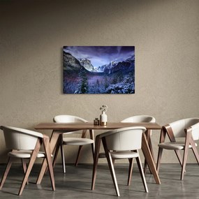 Obraz zimnej horskej krajiny (90x60 cm)