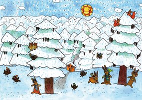 MARIONETINO Veľká sada bábok a kulís – Snehulienka a sedem trpaslíkov