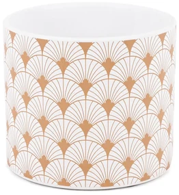 Keramický obal na kvetináč Golden ornaments, 12 x 10,5 cm