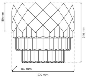 Nástenné svietidlo CARISMA 2xE14/40W/230V lesklý chróm