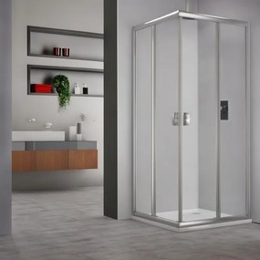 Roltechnik Outlet Sprchovací kút MS2L+MS2P s dvojdielnymi posuvnými dverami - bez vaničky ROTH-Variant: šírka ľavej časti: 80 cm, šírka pravej časti:…