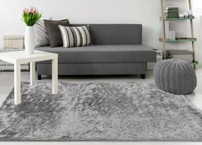 Koberce Breno Kusový koberec TWIST 600/silver, strieborná,80 x 150 cm
