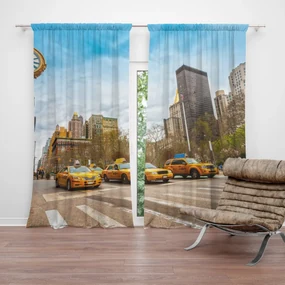 Sablio Záves Žlté taxíky 2: 2 ks 140x250 cm