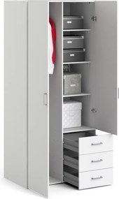 Šatníková skriňa Sida 77 cm biela