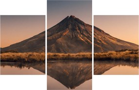 Obraz odrazu hory Taranaki, Nový Zéland (90x60 cm)