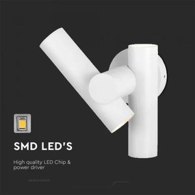 LED Vonkajšie nástenné bodové svietidlo 2xLED/3W/230V 4000K IP44 biela