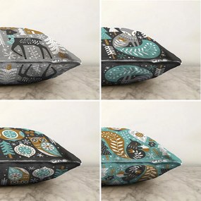 Súprava 4 obliečok na vankúše Minimalist Cushion Covers Winter Forest, 55 x 55 cm