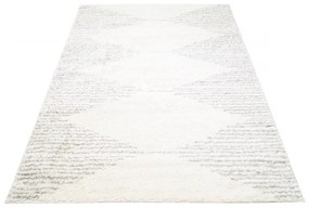 Kusový koberec shaggy Pelta krémový 60x100cm