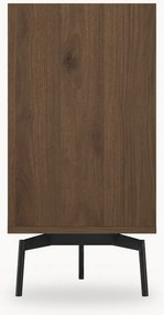 Elegantná komoda Zenar 170 cm so zásuvkami - orech / čierna