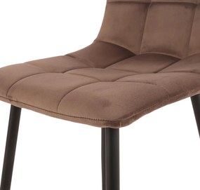 Jedálenská stolička Harry, hnedá látka