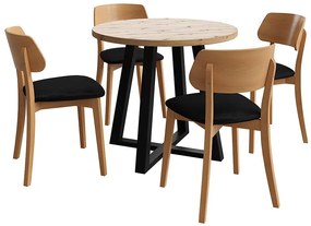 Jedálenská zostava Jasmad artisan/čierna