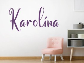 Meno podľa želania farba veľkosť písmo nálepka na stenu 20 × 10 cm