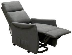 IDEA nábytok Relaxačné kreslo REX sivé