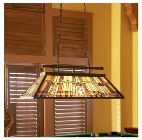 Elstead QZ-INGLENOOK-ISLE - Závesný luster na reťazi Tiffany INGLENOOK 3xE27/100W/230V