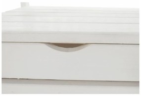 Tempo Kondela Záhradná lavička, biela, 123,5 cm, DILKA