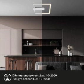 Briloner - LED stropné svietidlo so senzorom FRAME LED/14W/230V 3000K 30x32 cm matný chróm