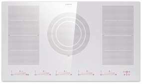 Klarstein Masterzone 90 Flex, indukčná varná doska, max. 12 600 W, vstavaná, 5 zón, 2 Flex zóny, technológia ThermoBoost, Smart Flex