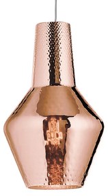 Závesná lampa Romeo 130 cm ružovo-zlatá metalická