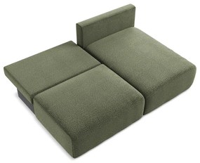 Zelená rozkladacia/s úložným priestorom rohová pohovka (pravý roh) Kalena – Makamii