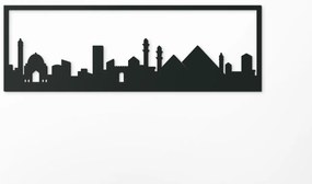 drevko Obraz Káhira panoráma Rozmer obrazu: 29,5 x 89 cm, Farba dekorácie: Čierna
