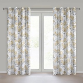 ZÁVES NA KRÚŽKOCH INARI 140X250 CM KVETY