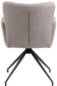 Sivé čalúnené jedálenské kreslá v súprave 2 ks Laura – Actona