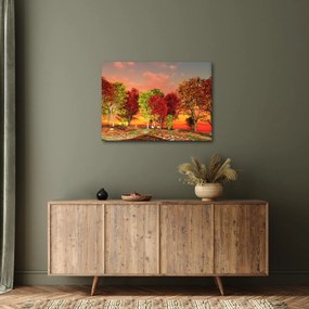 Obraz - Farebné stromy (70x50 cm)